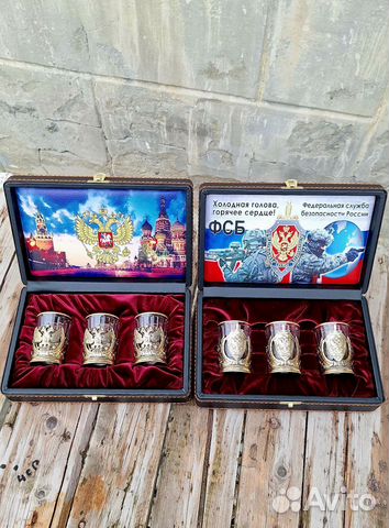 Подарочный набор рюмок «Россия» купить с доставкой Подарочный набор рюмок «Россия»