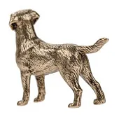 Фигурка «Лабрадор» из патинированной бронзы — оригинальный подарок — фотография 3