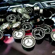 Комплект стальных фишек для нард «Mercedes» — необычный подарок — фотография 6