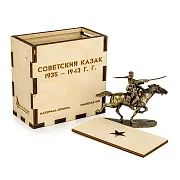 Подарочная композиция «Казак советский» 1935–1943 из бронзы — фотография 2