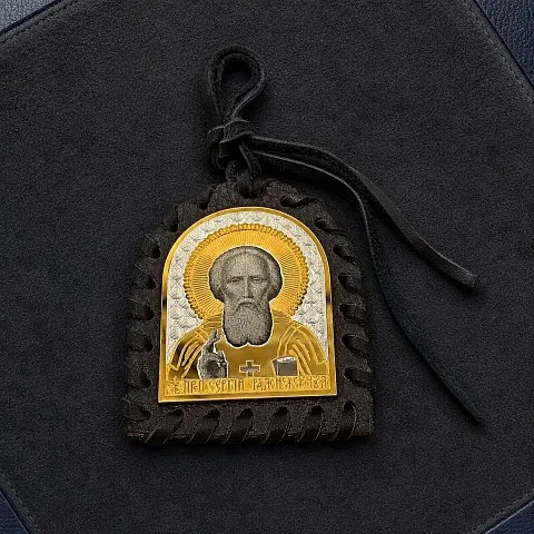 Икона Сергия Радонежского в машину. — оригинальный подарок