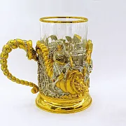 Подстаканник «Счастливая подкова» из бронзы — оригинальный подарок — фотография 5