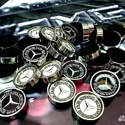 Комплект стальных фишек для нард «Mercedes» — необычный подарок — фотография 7