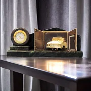 Винтажные настольные часы «Авторемонт» в подарок — фотография 1