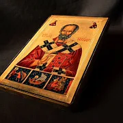 Икона с ковчегом " Святитель Николай" — оригинальный подарок — фотография 9