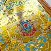 Деревянные нарды «ВДВ» с позолоченной златоустовской гравюрой в подарок — фотография 7