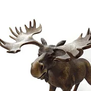 Бронзовая статуэтка «Лось», 210×110×200 мм — красивый подарок — фотография 2