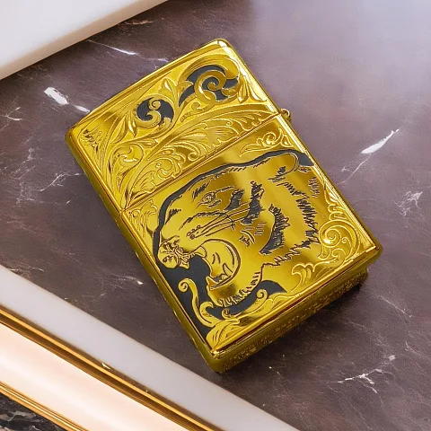 Подарочная оригинальная зажигалка Zippo "Тигр" № 7