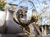 Бокал коньячный «Дракон». Художественное литье