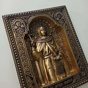 На память: Резная Икона Святая Галина — фотография 2