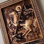 Резная Икона Дмитрий Солунский — красивый подарок — фотография 10