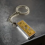 Флешка «Цветы» из латуни — оригинальный подарок — фотография 1