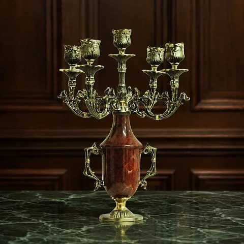 В подарок: Авторский канделябр «Амфора» на 5 свечей