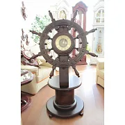 В подарок: Часы-штурвал «Адмирал», 8 ручек, диаметр 1180 мм — фотография 4