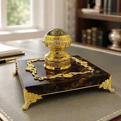 Настольная печать «Яшма». Златоуст — необычный подарок
