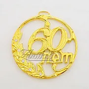 На память: Медаль «60 лет» с фианитом — фотография 4