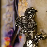 Картина «Вечерняя прогулка. Ессентуки» на ониксе с подсветкой — оригинальный подарок — фотография 3