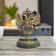 Бронзовая статуэтка «Герб Российский» — красивый подарок — фотография 1