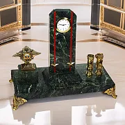Часы «Погон» с гербом МВД и подставками — необычный подарок — фотография 1