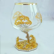 Бокал для коньяка «Охота на медведя» — необычный подарок — фотография 2