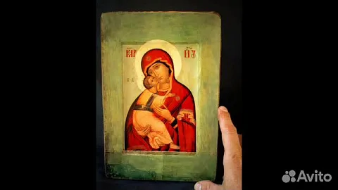 Подарочная икона Богоматерь Владимирская. С ковчегом