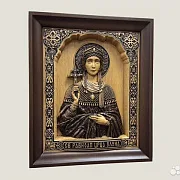 Святая Елена резная икона из дерева — оригинальный подарок — фотография 2