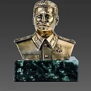 Ручная работа: Бронзовый бюст «И.В. Сталин» — фотография 2