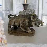 Фигура «Кабанчик» из кальцита — необычный подарок — фотография 1