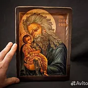 Икона "Св. Симеон Богоприимец" — красивый подарок — фотография 1
