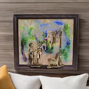 Картина «Вечерняя прогулка. Кисловодск. Замок» на ониксе с подсветкой — необычный подарок — фотография 1