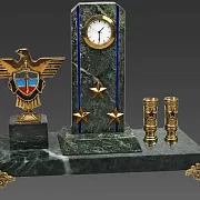 На память: Часы «Погон» с гербом Спецсвязи — фотография 2