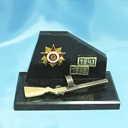 Сувенир «Орден» из бронзы и натурального камня — оригинальный подарок — фотография 2