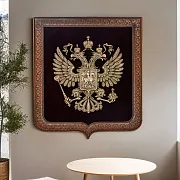 Ручная работа: Бронзовое панно «Герб большой» — фотография 1